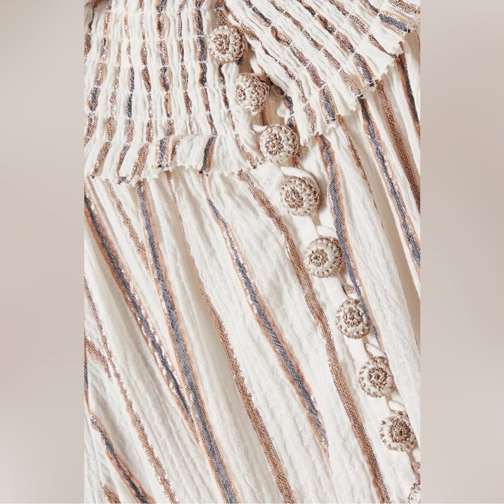 Zimmerman Metallic Striped Cotton-Blend Jacquard Maxi 4 - Picture 5 of 8